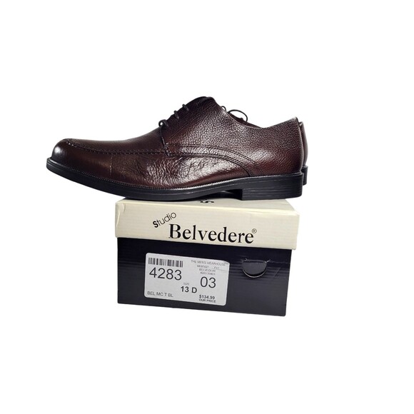 4283 Brown Lace Up Dress Shoes Men\'s 13 D main image 3